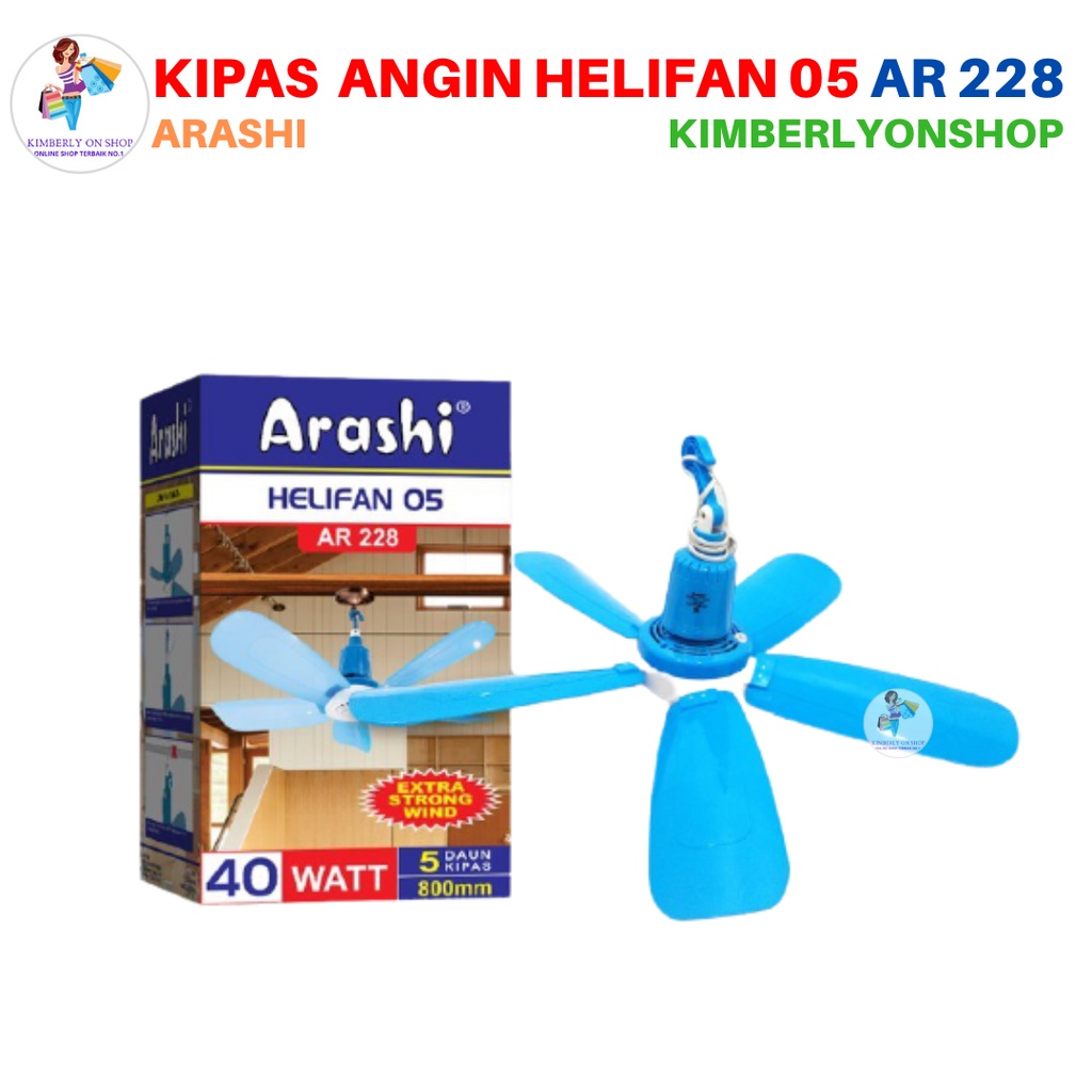 Kipas Angin Gantung Helifan 05 40 Watt AR 228 Arashi