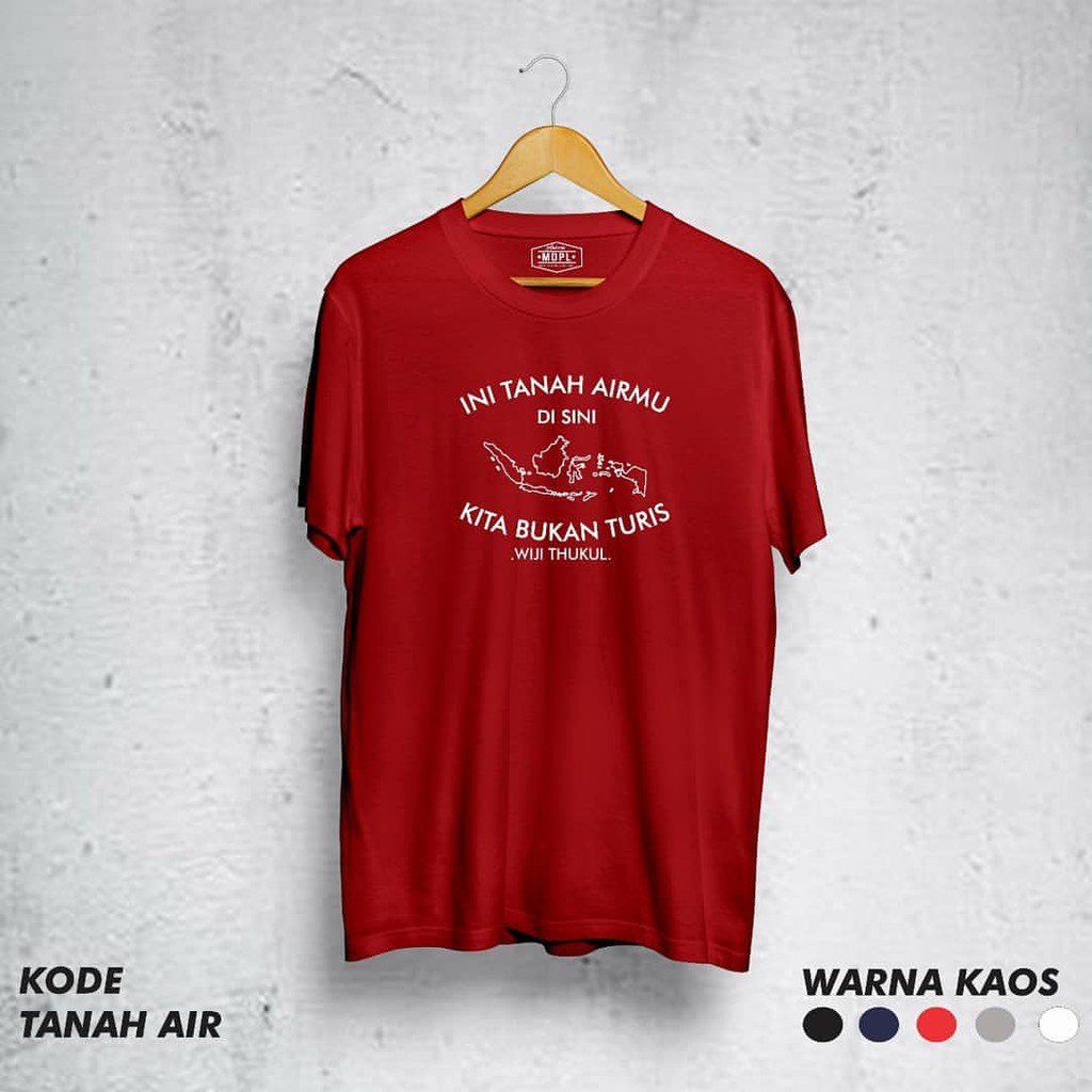 Kaos sablon (kwato) - Tanah air - Kaos pendaki premium