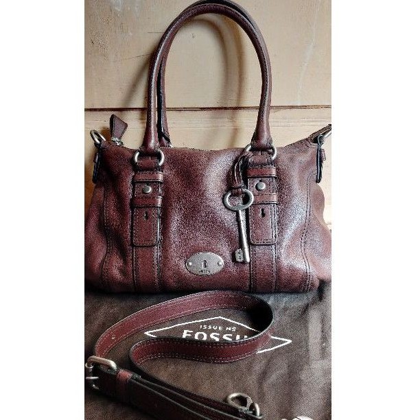 Preloved Fossil Maddox Satchel #SOLD#