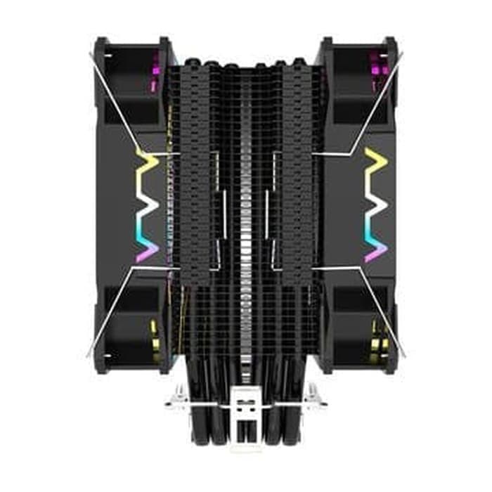 Alseye EL120D Pentagon Fan Processor Cpu Cooler Rainbow RGB Dual Fan-EL120D