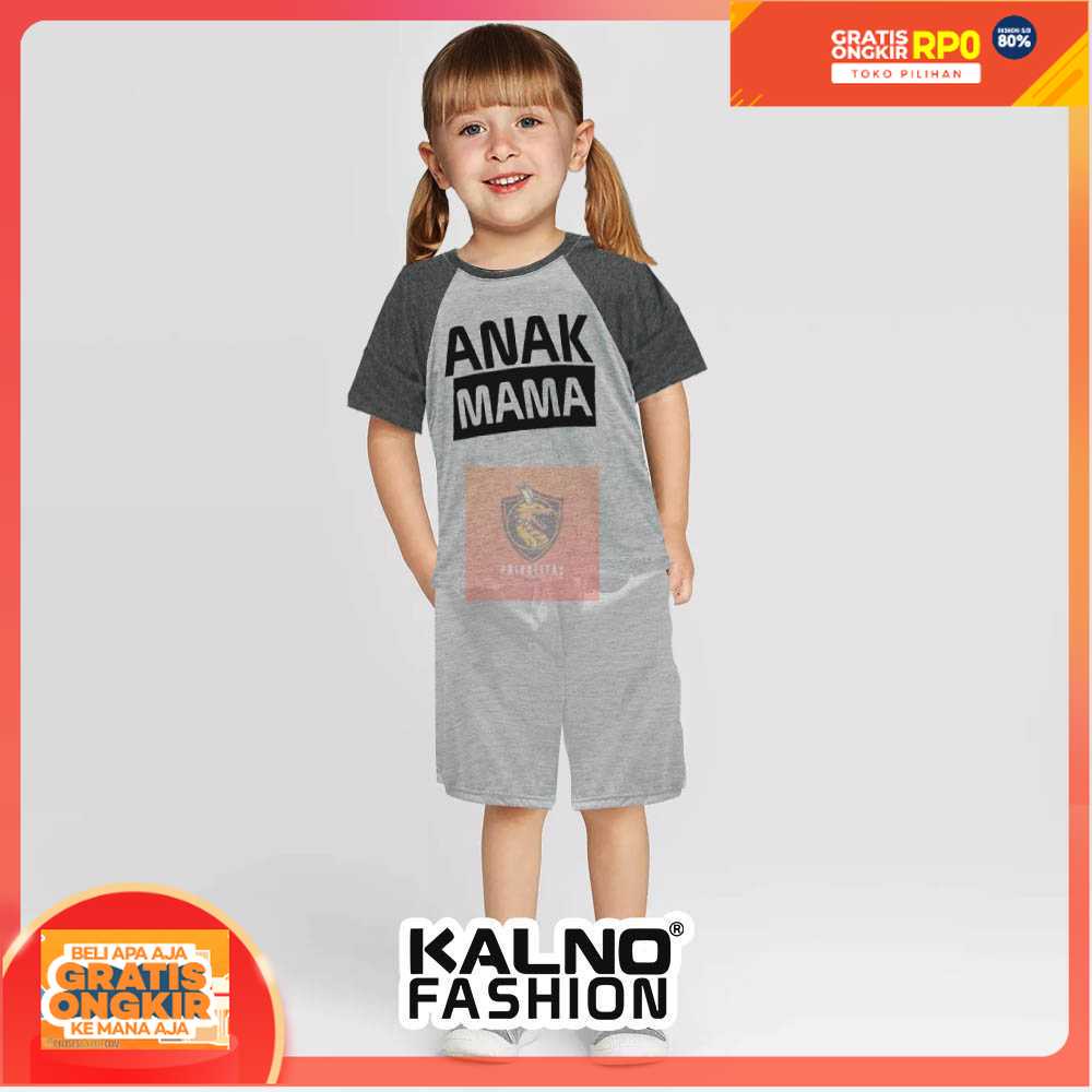 set pakaian anak atasan bawahan baju cewe cowo bahan adem