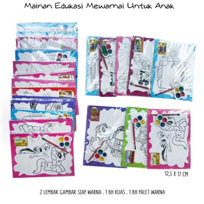 

mainan edukasi cat warna belajar melukis