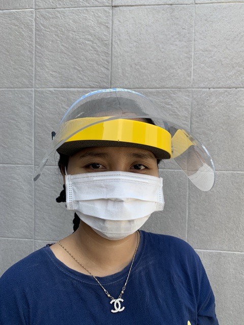 Face shield pelindung muka acrylic akrilik buka tutup