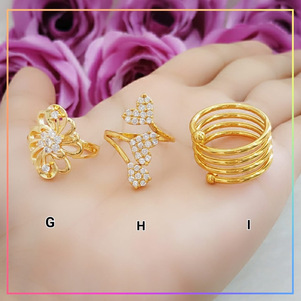 Cincin xuping cincin dewasa angsa termurah perhiasan lapis emas gold A130