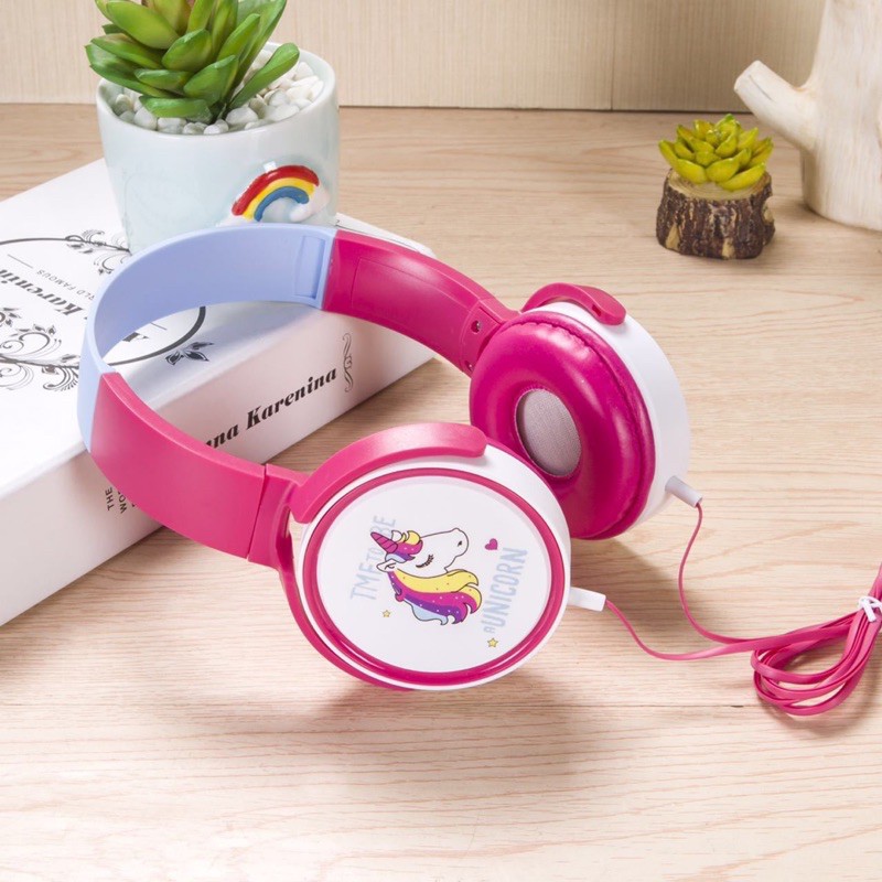 Headset karakter unicorn AY-22/Headphone cute karakter + MIC