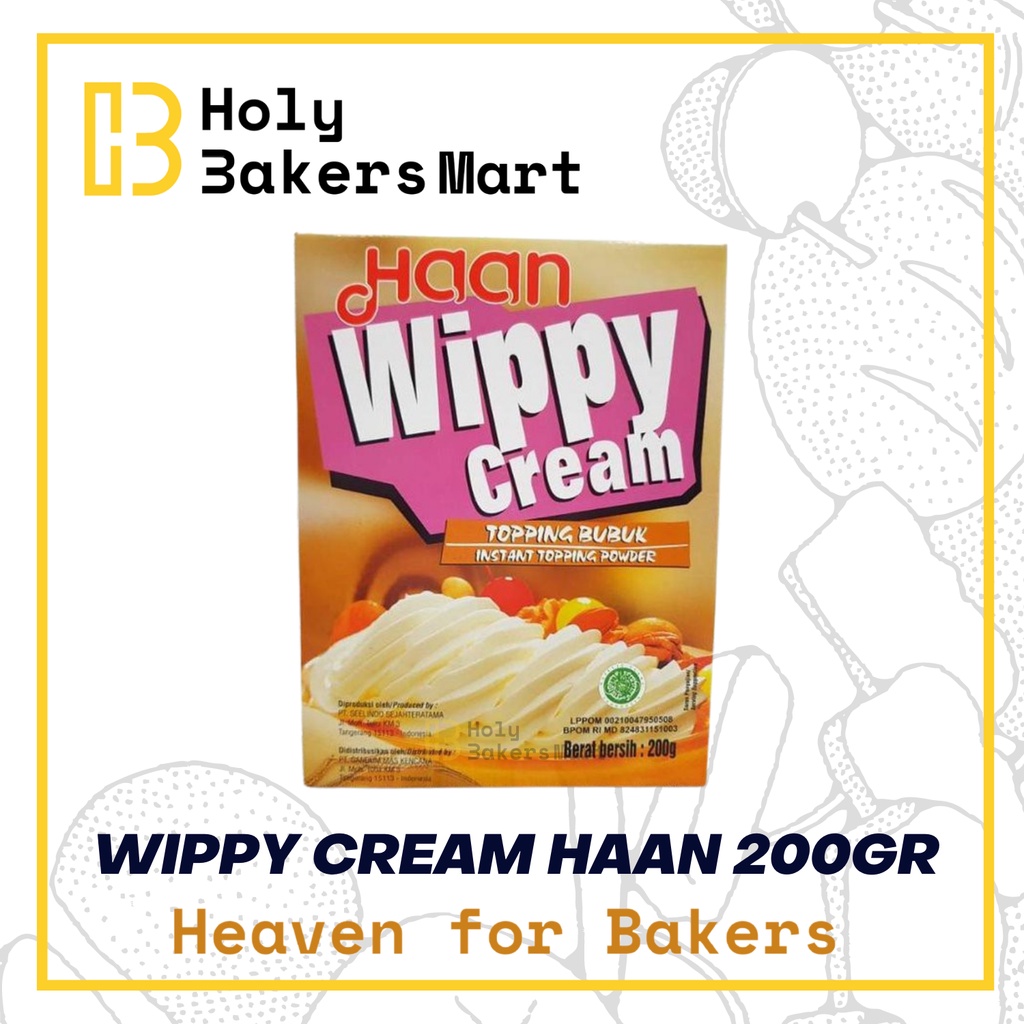 

Wippy Cream Haan 200GR / Haan Wippy Cream 200GR / Wippy Cream Bubuk 200GR / Wippy Cream 200GR