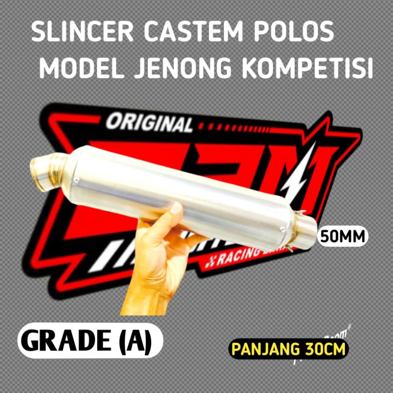 Slincer Knalpot Racing Kastem Polos Kompetisi Ori BRM model Knalpot dpj jrm dos dsm cts rms wrx cld