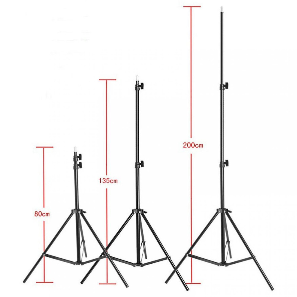 Bayar Ditempat TaffSTUDIO Portable Lighting Stand Tripod 3 Section 200cm - SN303