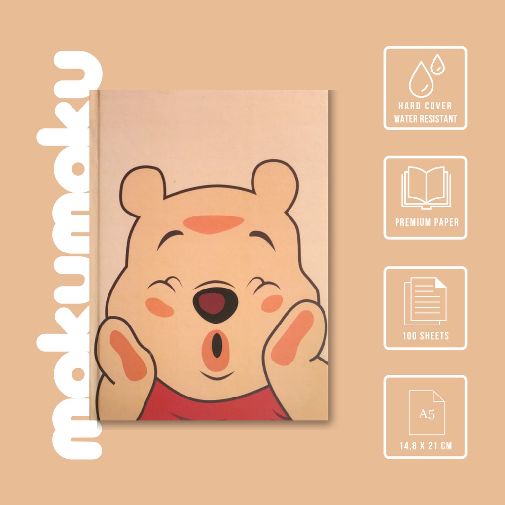 

Buku Tulis / Notebook Hardcover Winnie The Pooh