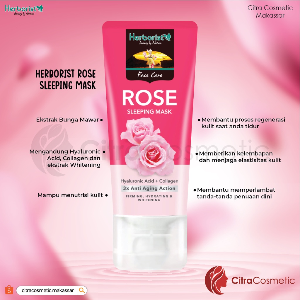 Herborist Rose Series | Rose Water | Rose Milk | Sleeping Mask | Facial Wash