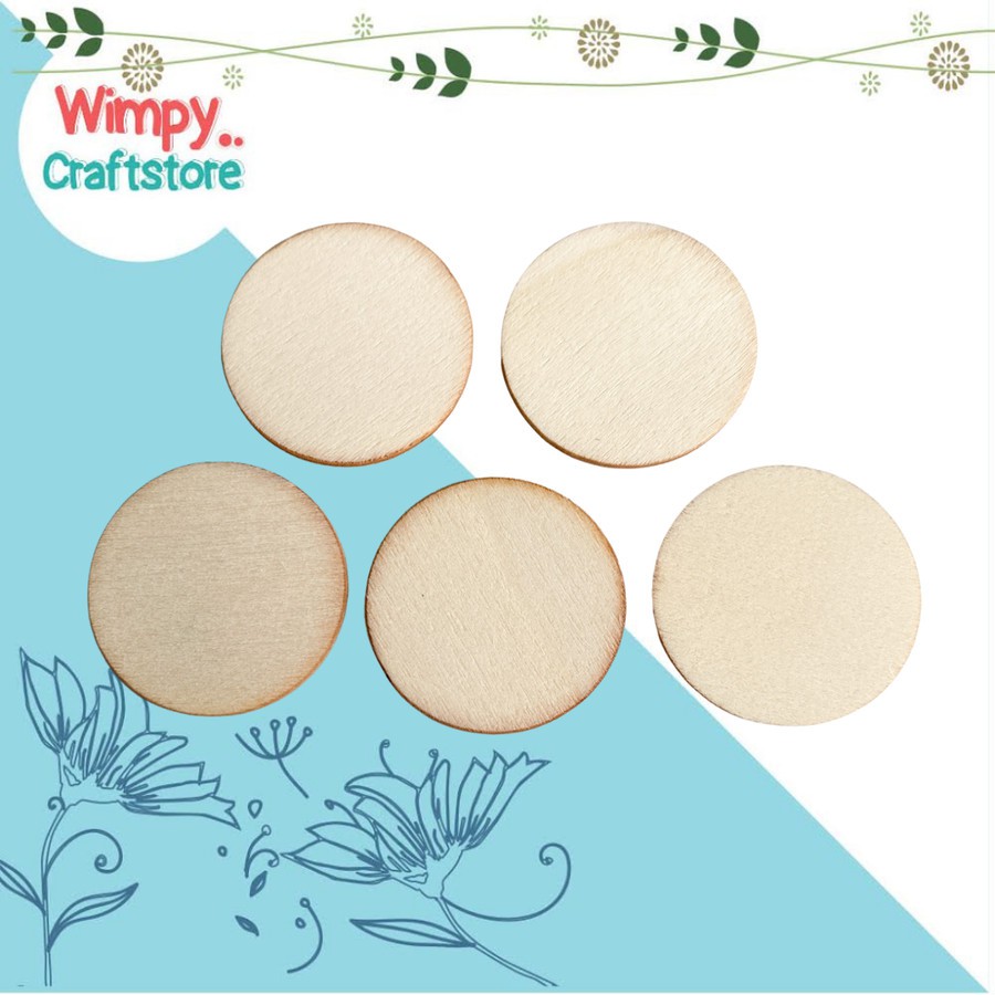 Wood Chip S Potongan Kayu Slice Wood Slice Dekorasi Scrapbook Craft