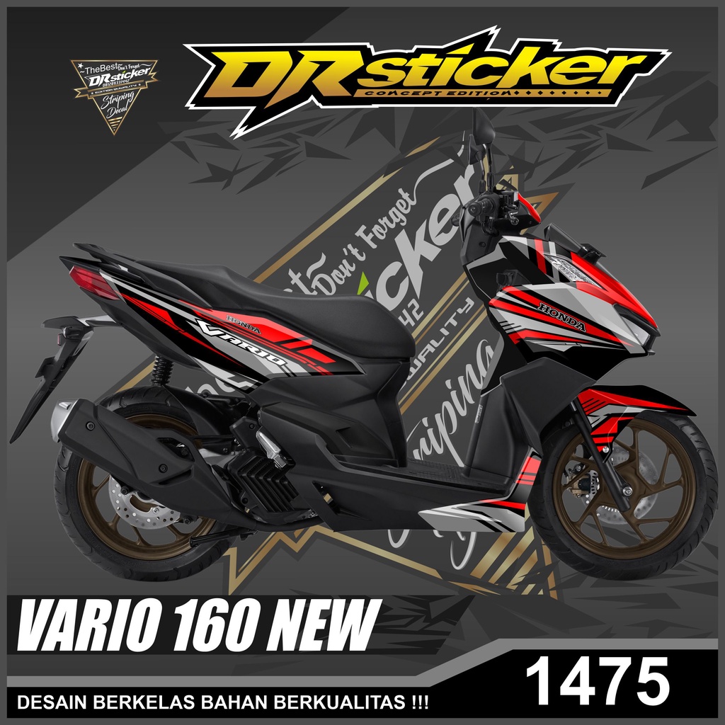 Dekal Sticker VARIO NEW 160 Full Body Stiker Skotlet VARIO Desain Racing Stiker full body VARIO NEW 