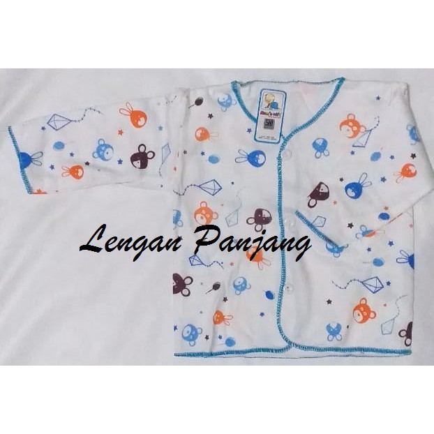 Baju Katun Baby New Born TERDAFTAR SNI / Baju Bayi Model Lengan Pendek - Panjang - Buntung SE206