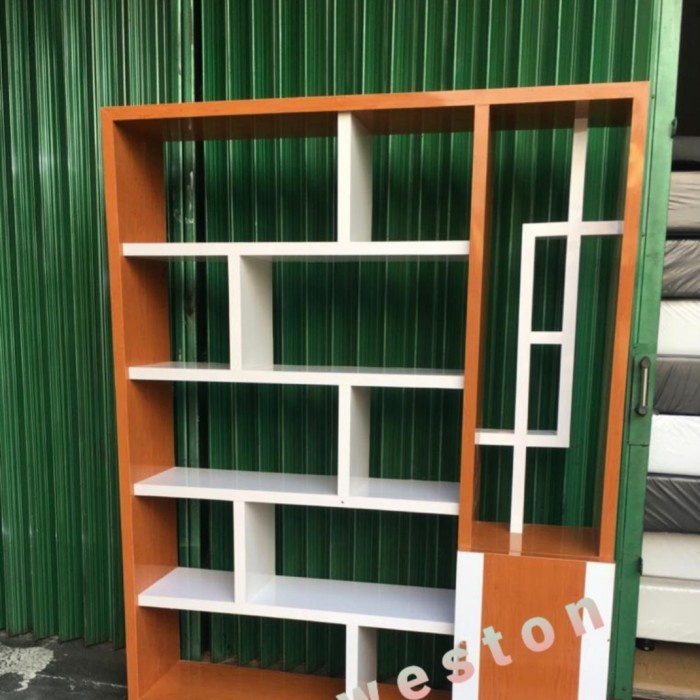 

COD Lemari Pajangan Partisi penyekat / pembatas ruangan minimalis - putih cklt 145