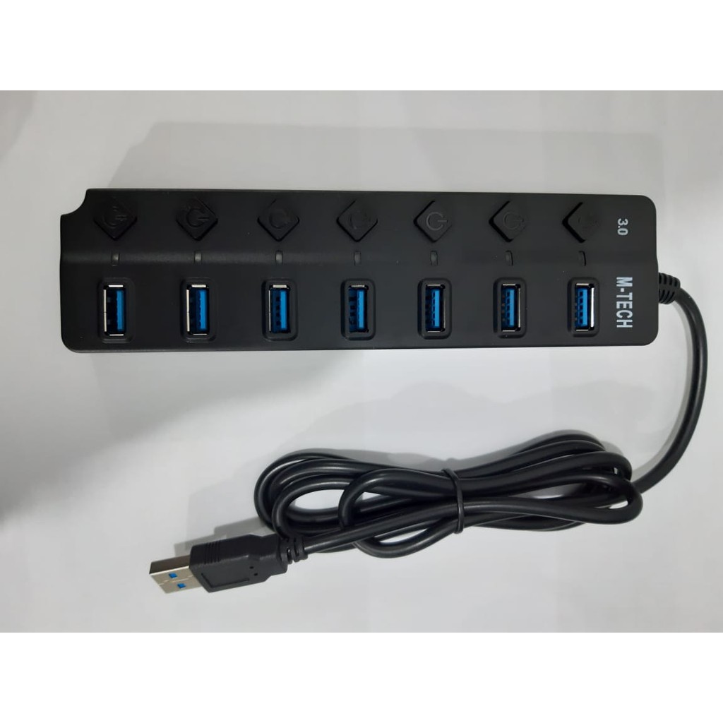 M-TECH USB Hub 7Port USB3.0 MT-UH7 Switch On/Off