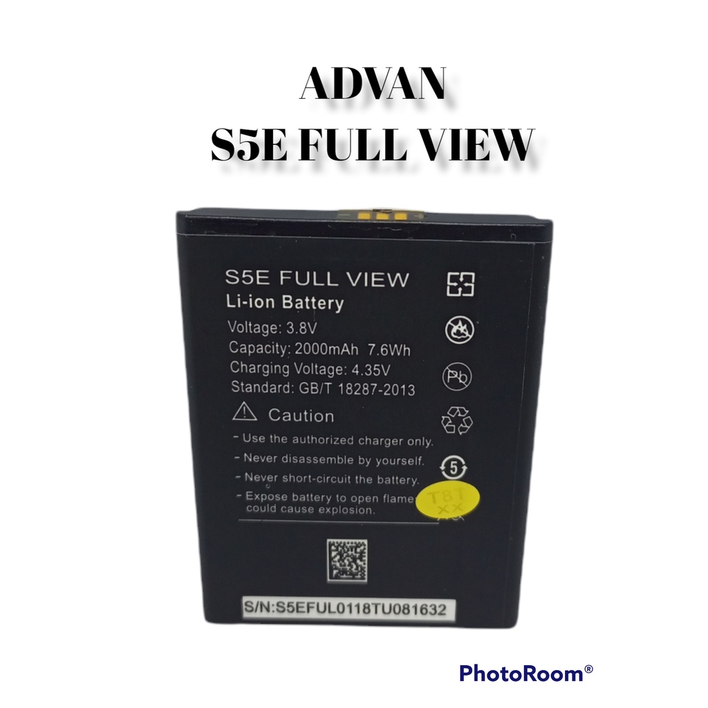 BATERAI ORIGINAL ADVAN S5E FULL VIEW - BATRE ADVAN S5E FULL VIEW