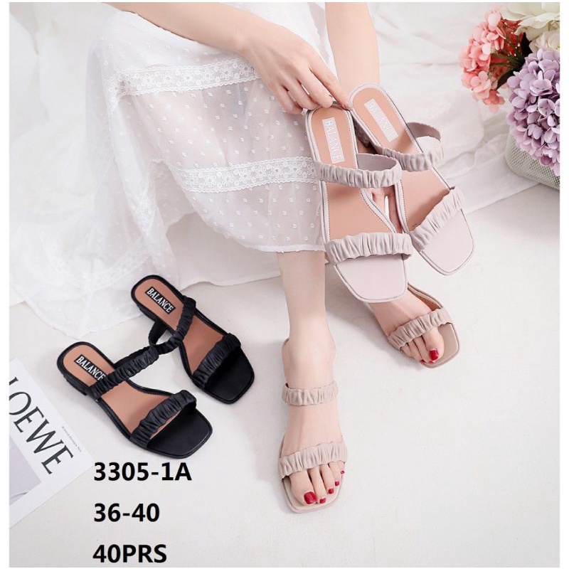 Sandal Jelly Fashions Kerut Import MDL 3305 MIU MIU