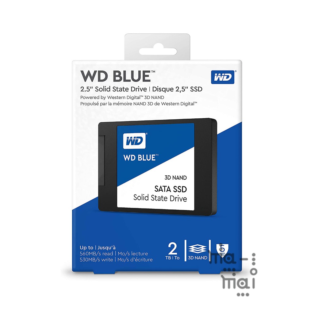 WD SSD BLUE 2TB 2.5 SSD WD SSD BLUE 3D NAND 2 TB