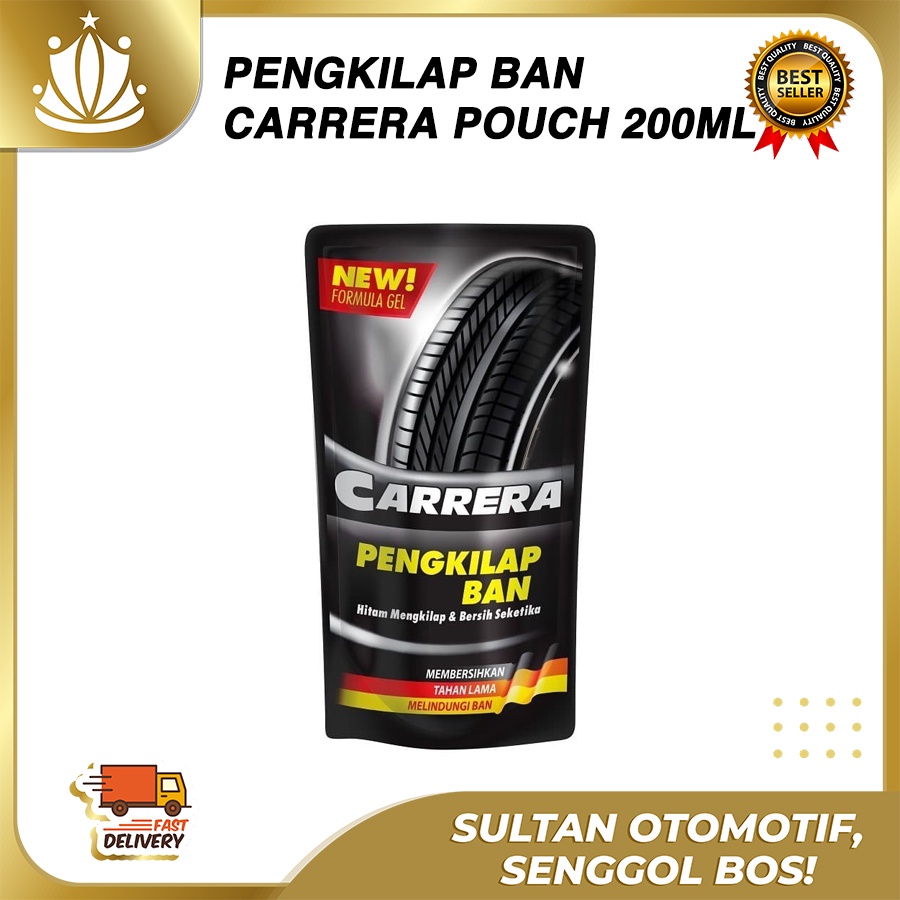 Semir Ban Pengkilap Ban Motor Mobil Merk Carrera Germany Formula 200ml