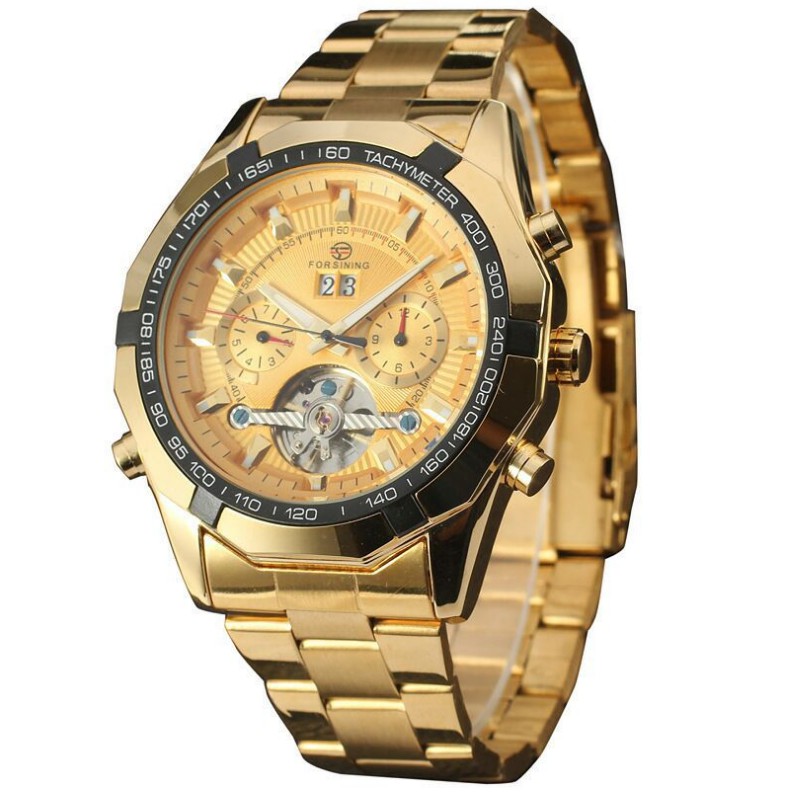 

FORSINING Jam Tangan Mekanik Sport Tourbillon Anti Air Bahan Stainless Steel