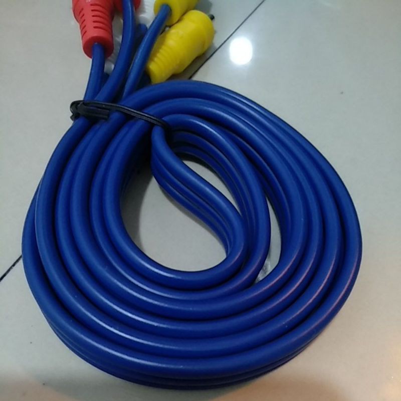 KABEL RCA / AUX / AUDIO VIDEO hitam 3R 3R 1.5Y