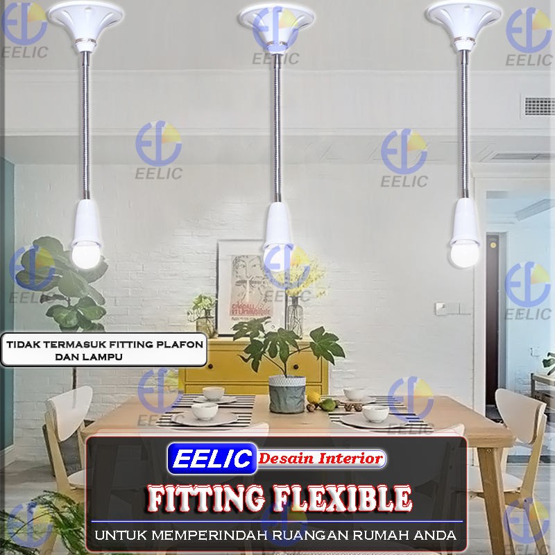 EELIC FIF-49CM FITTING FLEXIBLE LAMPU HOLDER E-27 FLEXIBLE EXTENSION FLEXIBLE EXTENSION E-27