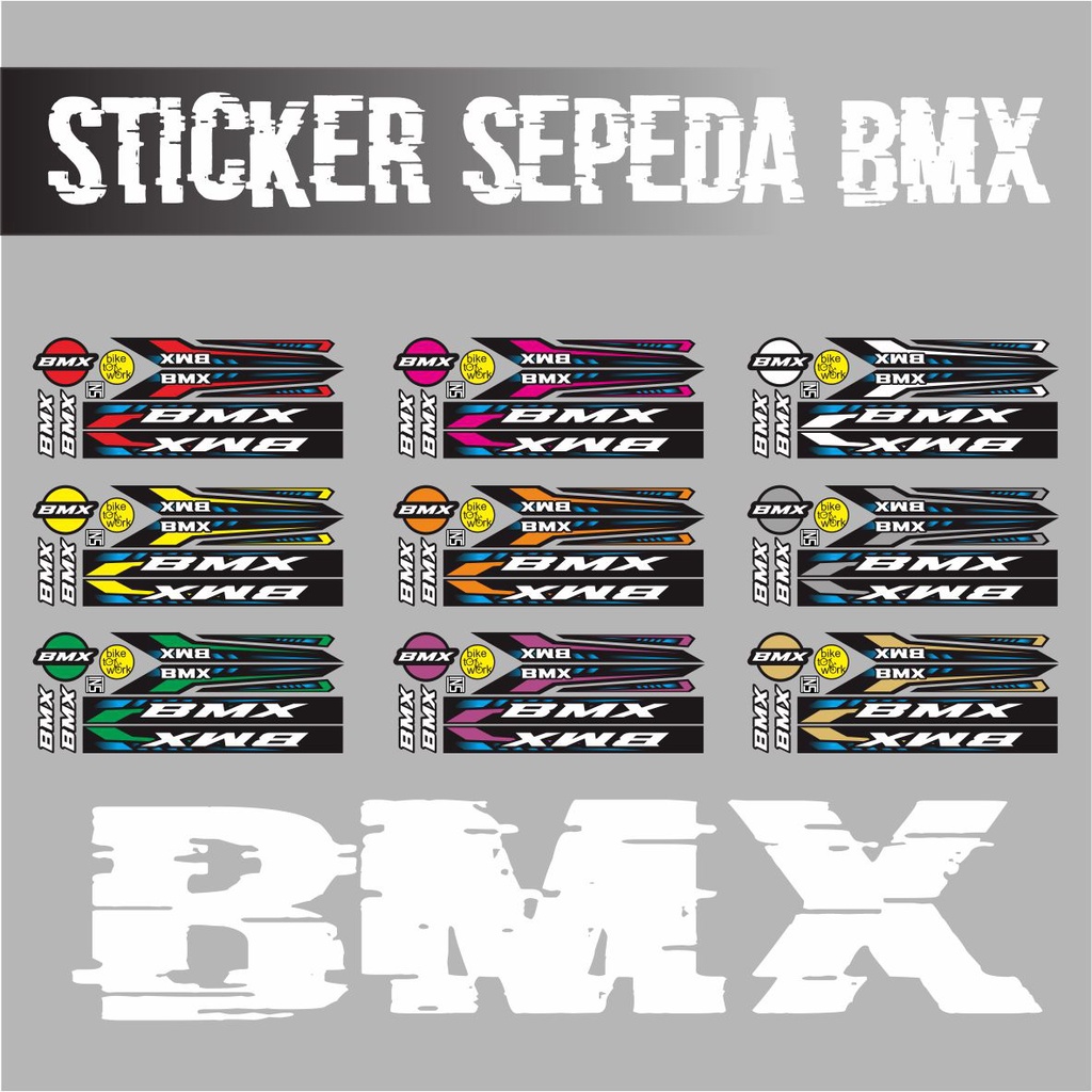 STICKER SEPEDA STRIPING VARIASI SEPEDA BMX / BMX VARIASI STICKER / BMX 02