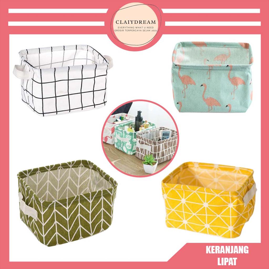 Box Keranjang Lipat / Box Organize / Kotak Penyimpanan Serbaguna