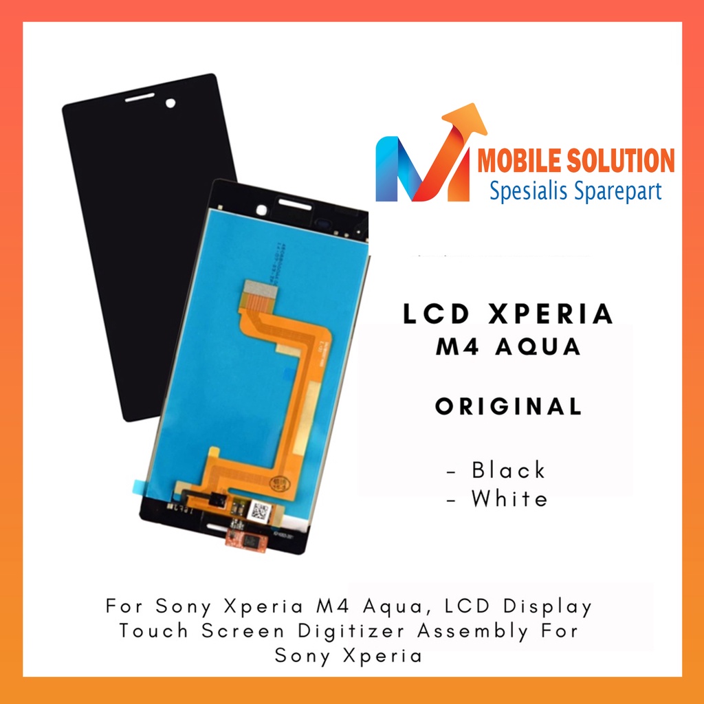 Grosir LCD Xperia M 4 Aqua ORIGINAL 100%  Fullset Touchscreen Garansi 1 Bulan + Packing / Bubbel