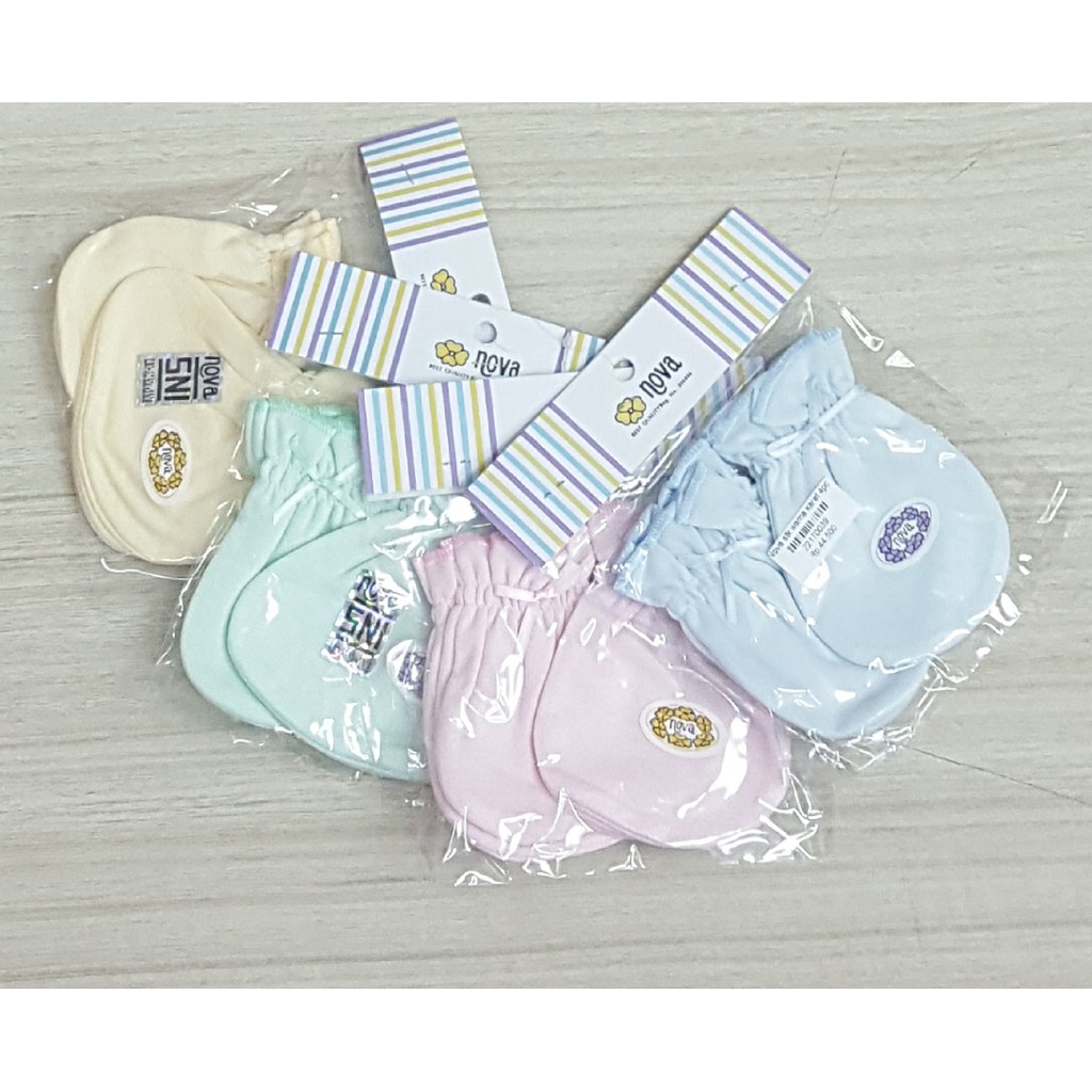 nova sarung tangan dan kaki baby (isi 3pcs&amp;4pcs)