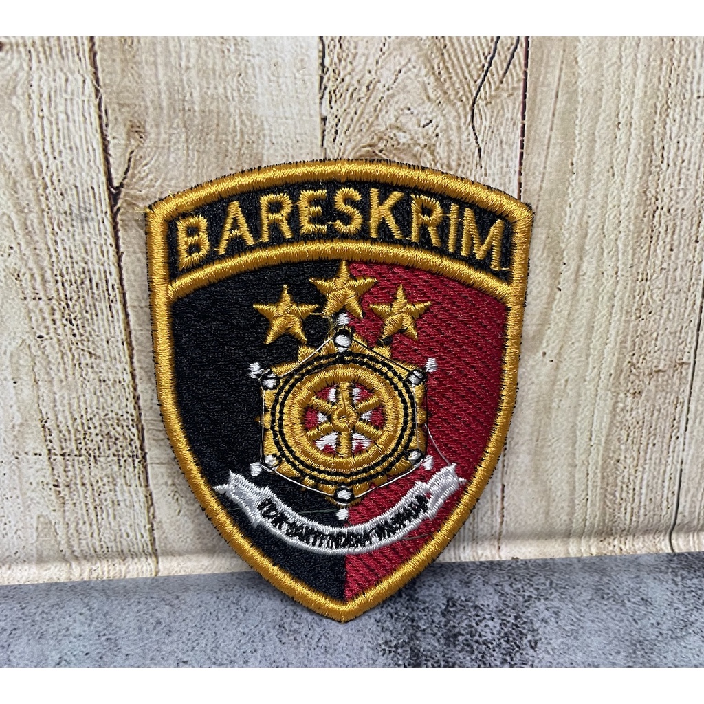 Badge Reskrim|Bet Bareskrim|Bordir Timbul Bareskrim