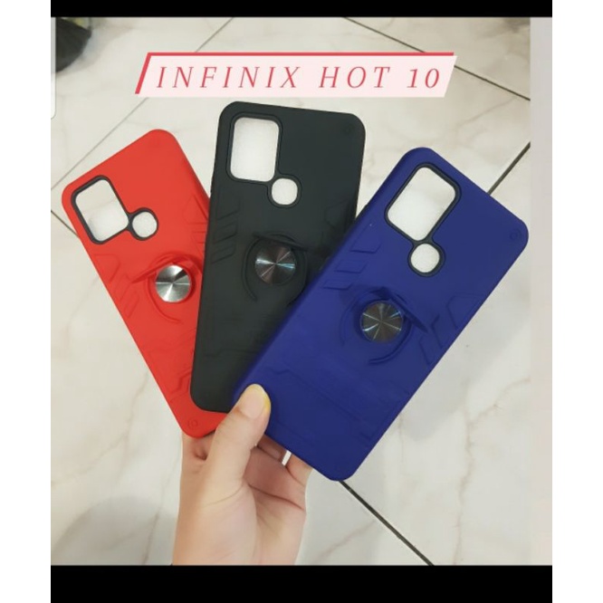 CASE INFINIX HOT 10,HOT 10S,INFINIX S5/S5 LITE CASE THUNDER PLUS RING CASE INFINIX