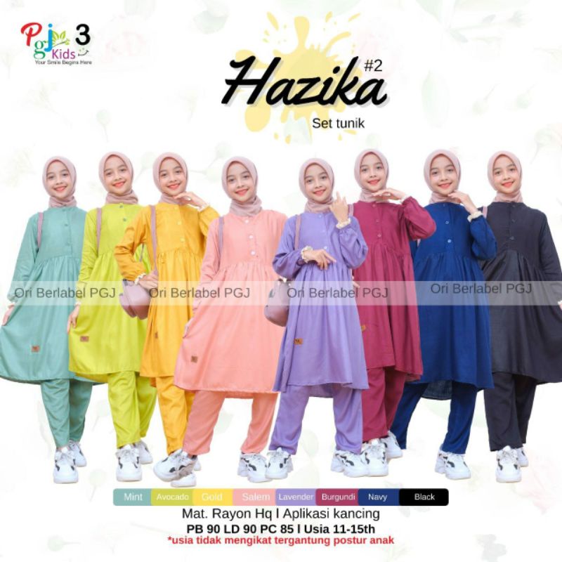 Hazika set teens setelan piyama rayon anak remaja