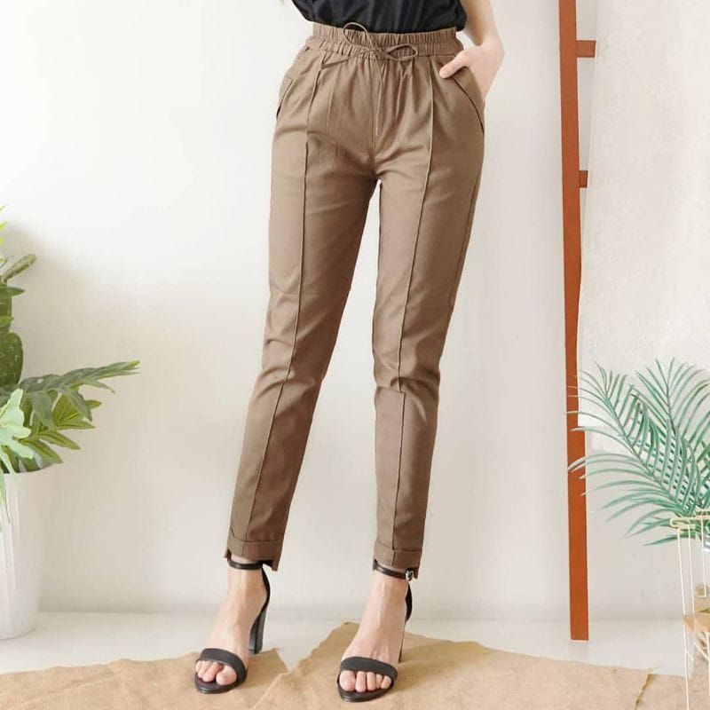 Begypants Wanita Bahan Katun Twill Ukur Standar Muat BB 55kg