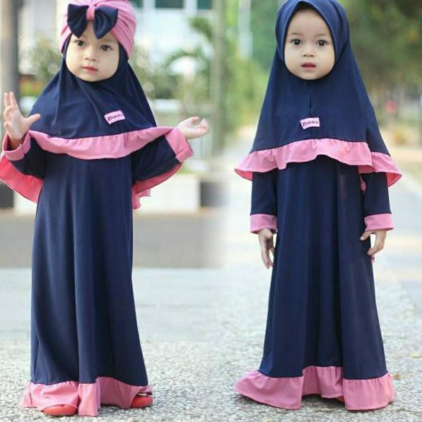 Dijamin Miring Harga Zhavira Rempel Navy Dusty Pink Shopee Indonesia