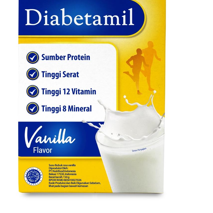 

Recomend Triple Pack - Susu Diabetamil Vanilla 150 gram - Susu Khusus Diabetes Bantu Jaga Gula Darah