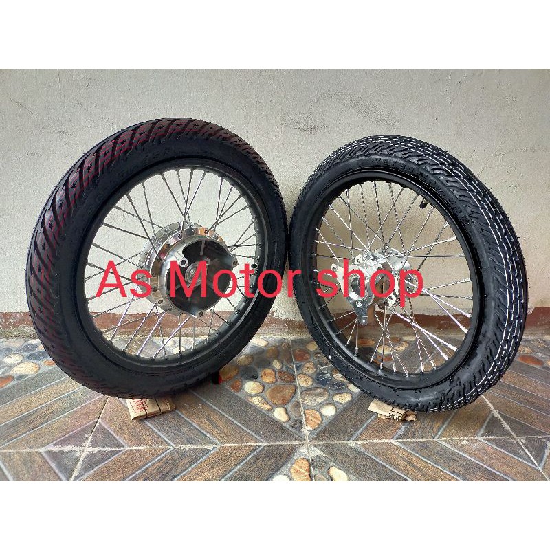 VELG SET YAMAHA N MAX PCX LOKAL AEROX155 ADV150  VELG ROSSi RING 16 PLUS BAN LUAR DAN DALAM