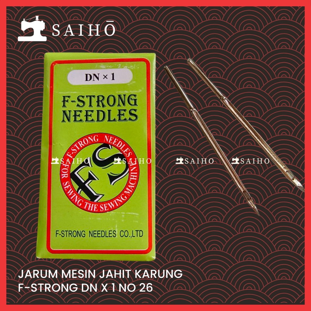 [F-STRONG] JARUM MESIN JAHIT KARUNG DN X 1 / DNX1 NO 26 F STRONG