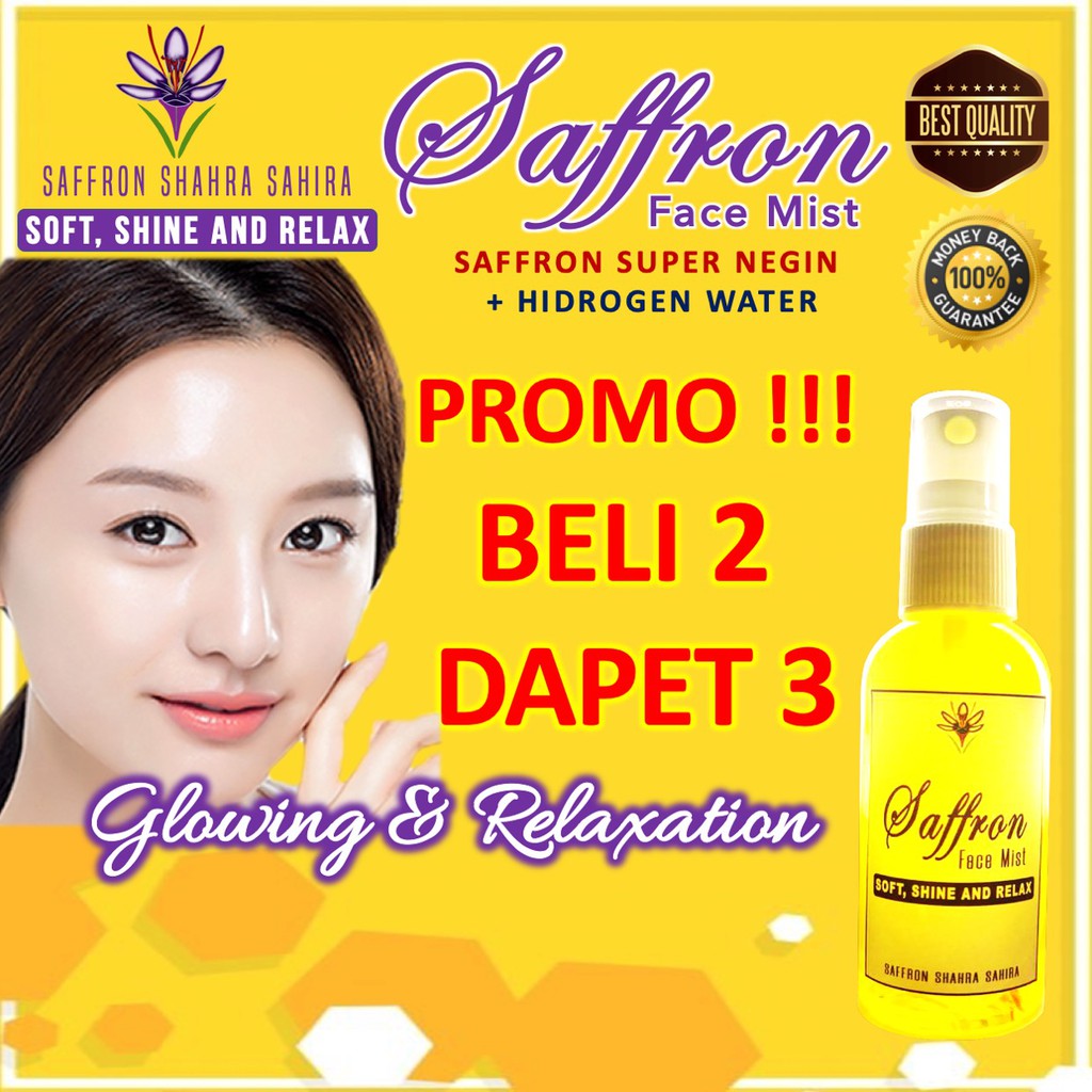 Face Mist Saffron ORIGINAL Safron Face Mist Obat Jerawat 60 ML