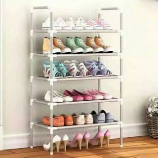 Shoe Rack 5 Tier Mami 1 M 505 Rak Sepatu 5 Tingkat 77x28x82cm Putih Shopee Indonesia