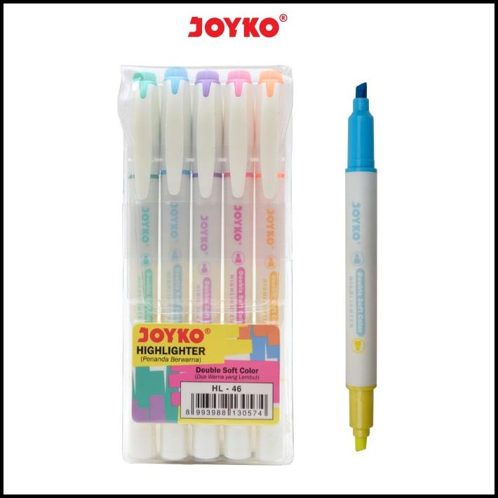 

Highlighter / Penanda Joyko Hl-46 / 1 Set 5 Pcs / 6 Warna