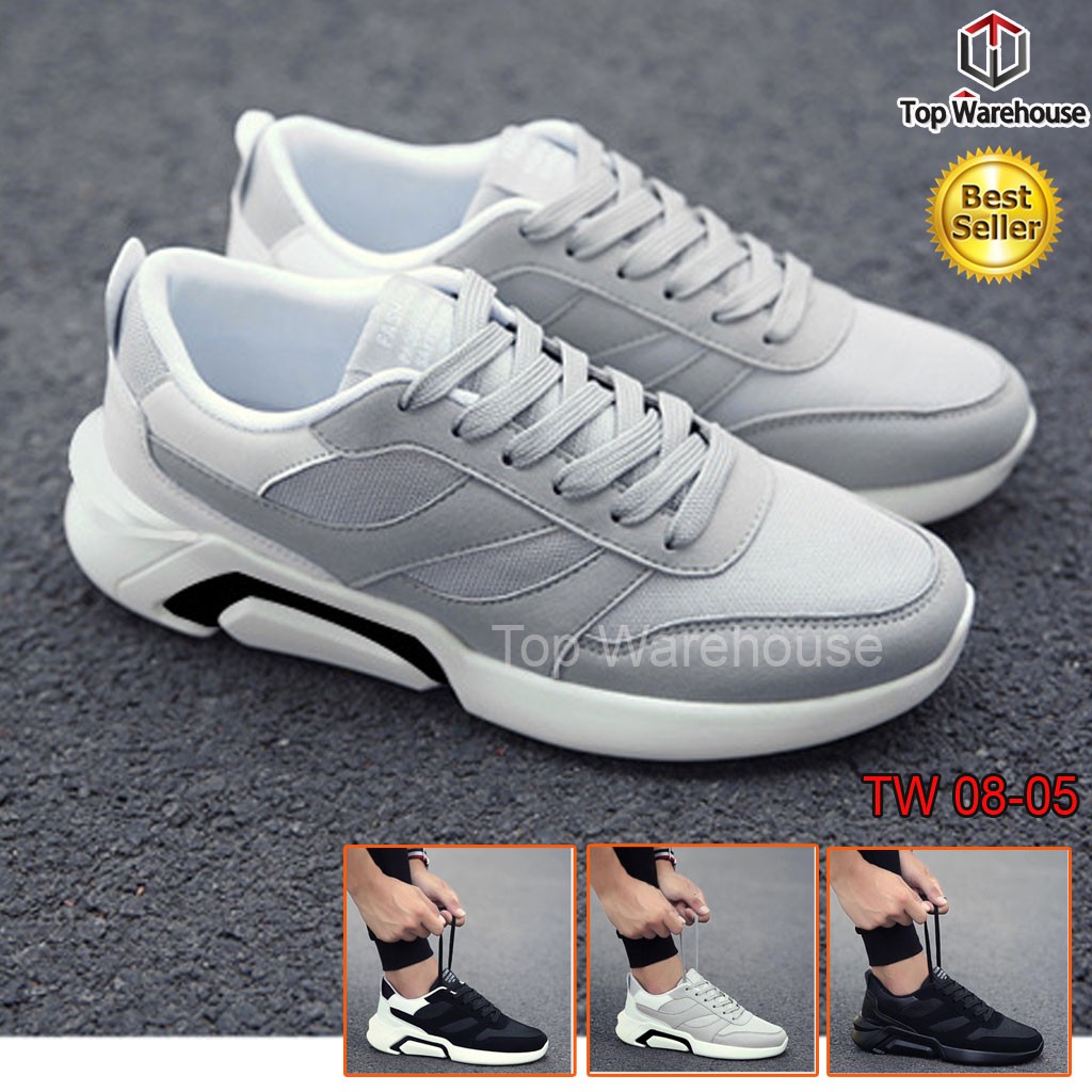 Sepatu Sneakers Import TW08-05 Kasual Outdoor Fashion Running Shoes Sneakers Pria[FREE BOX]