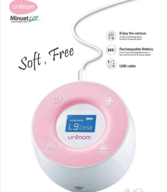 Unimom Minuet LCD Double Electrical Breast Pump - Pompa Asi Elektrik