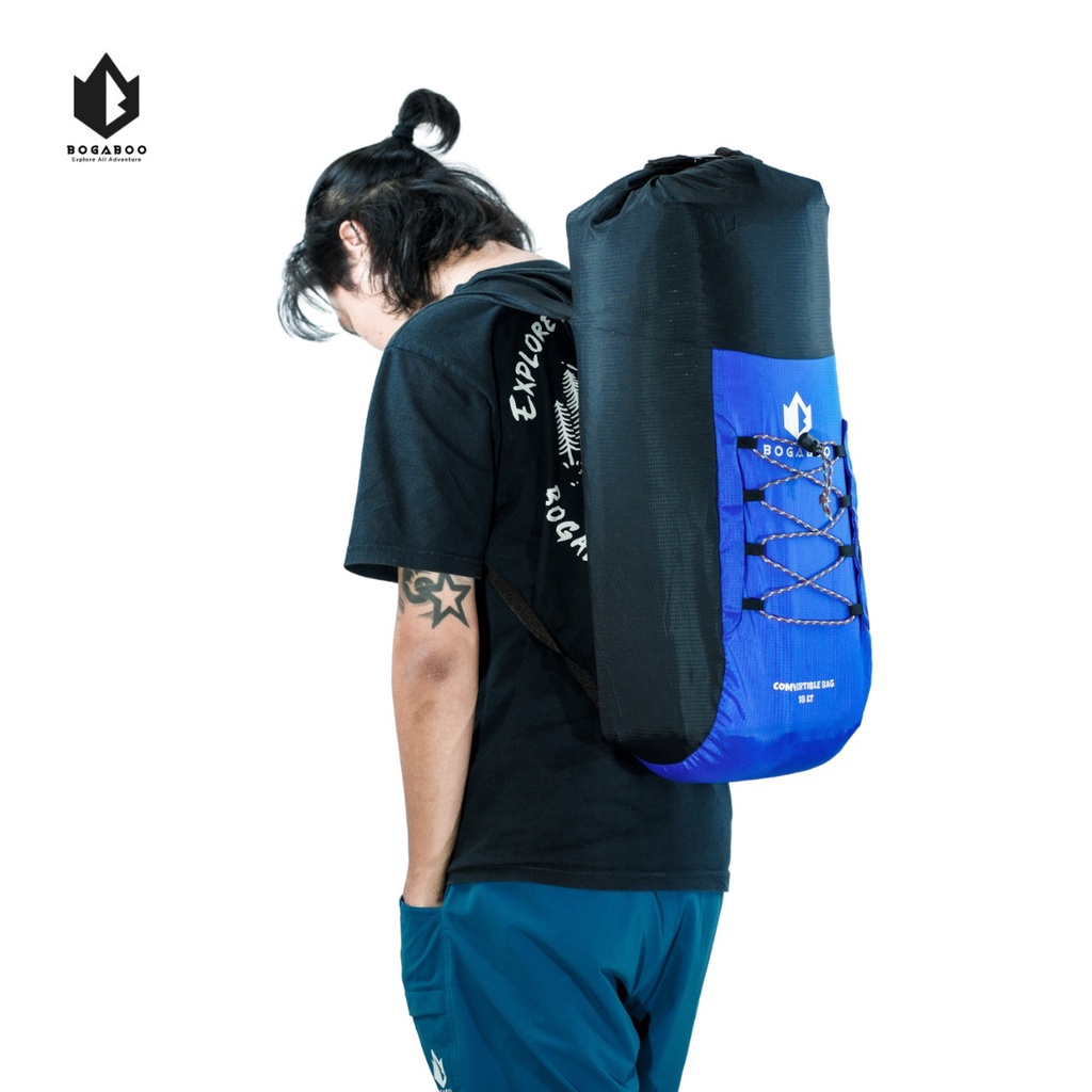 [COD] Tas Ransel Lipat  Ultralight BOGABOO 18 Liter - Tas Carrier Gunung Camping - Tas Backpack lipa