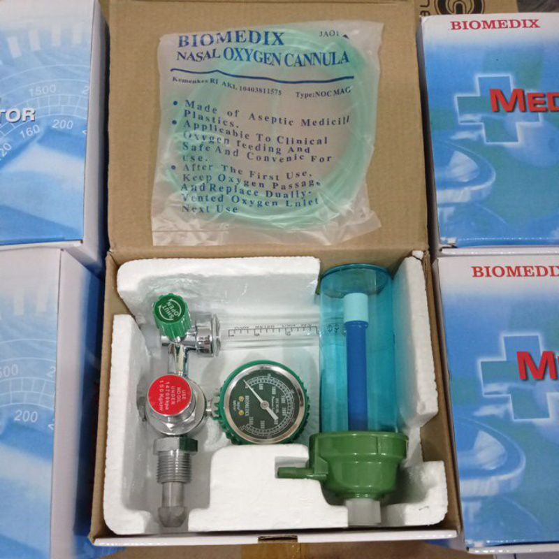 Regulator Tabung Oksigen O2 Medis