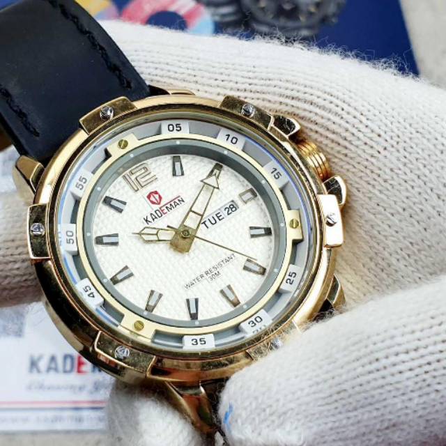 JAM TANGAN PRIA KADEMAN ORIGINAL TALI KULIT