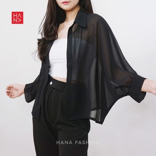 (COD) HanaFashion - Felecia Basic Outer Atasan Wanita  - SB144 Rp39.000