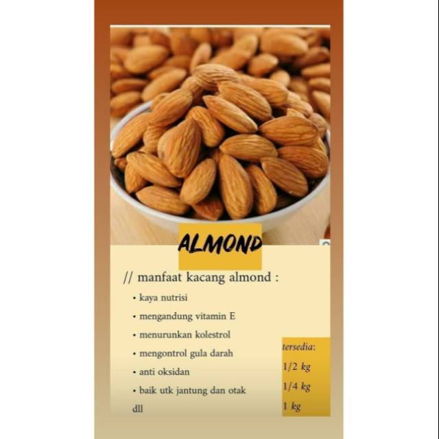 

Almond panggang kupas