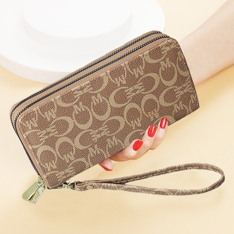 DOMPET WANITA PREMIUM 2 RESLETING PANJANG KULIT KREM MEDIVA WA447C3 KOREA CEWEK MURAH SLOT KARTU UANG IMPORT BRANDED KEKINIAN REMAJA BATAM FASHION KEKINIAN