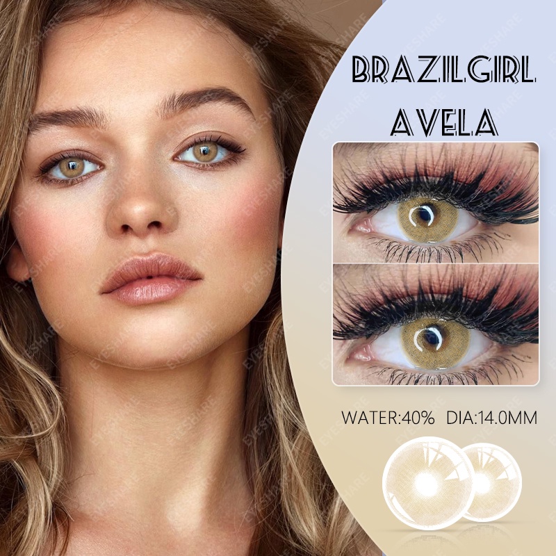 COD STAR Softlens Mata Normal, Lensa Kontak Warna Alami Mata Hijau Tua Lensa Kontak Coklat Muda Tahunan Soflens Murah